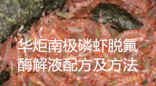 南极磷虾脱氟酶解液配方及方法